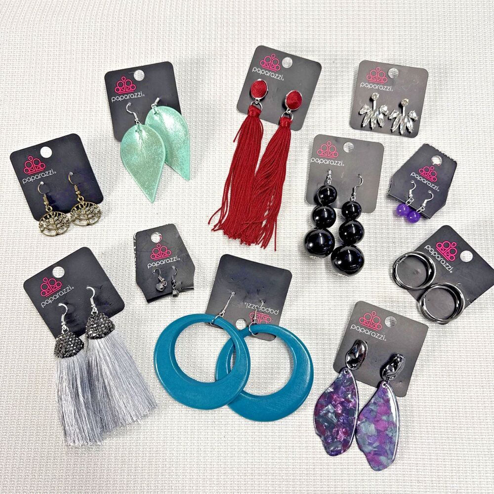Paparazzi Pierced Earrings - NWT - Lot of 11 Pieces - Contemporary Jewelry
